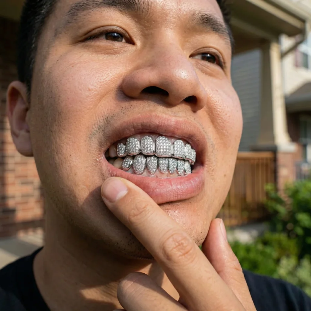 Diamond Grillz vs Moissanite